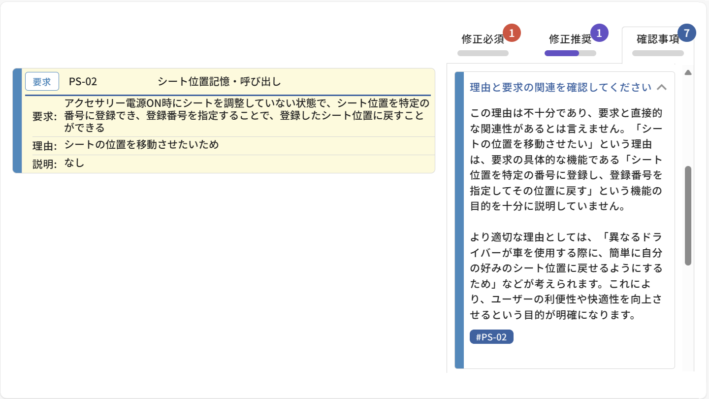 要求や仕様の気付き